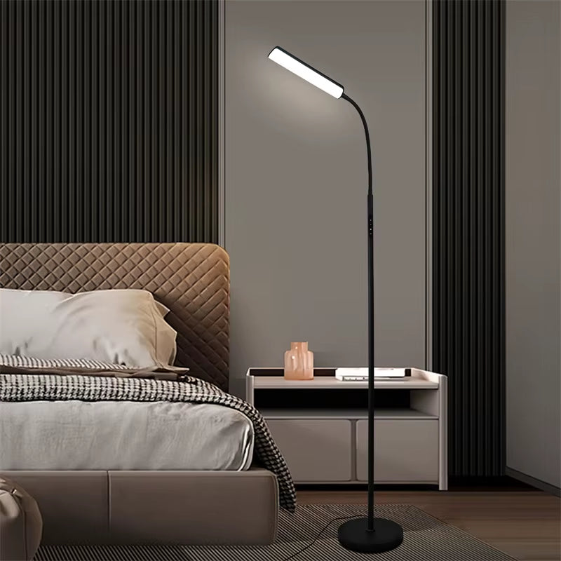 For Amazon Bestseller Modern LED Warehouse Floor Lamp with Touch Control and Dimmable Feature Metal Construction