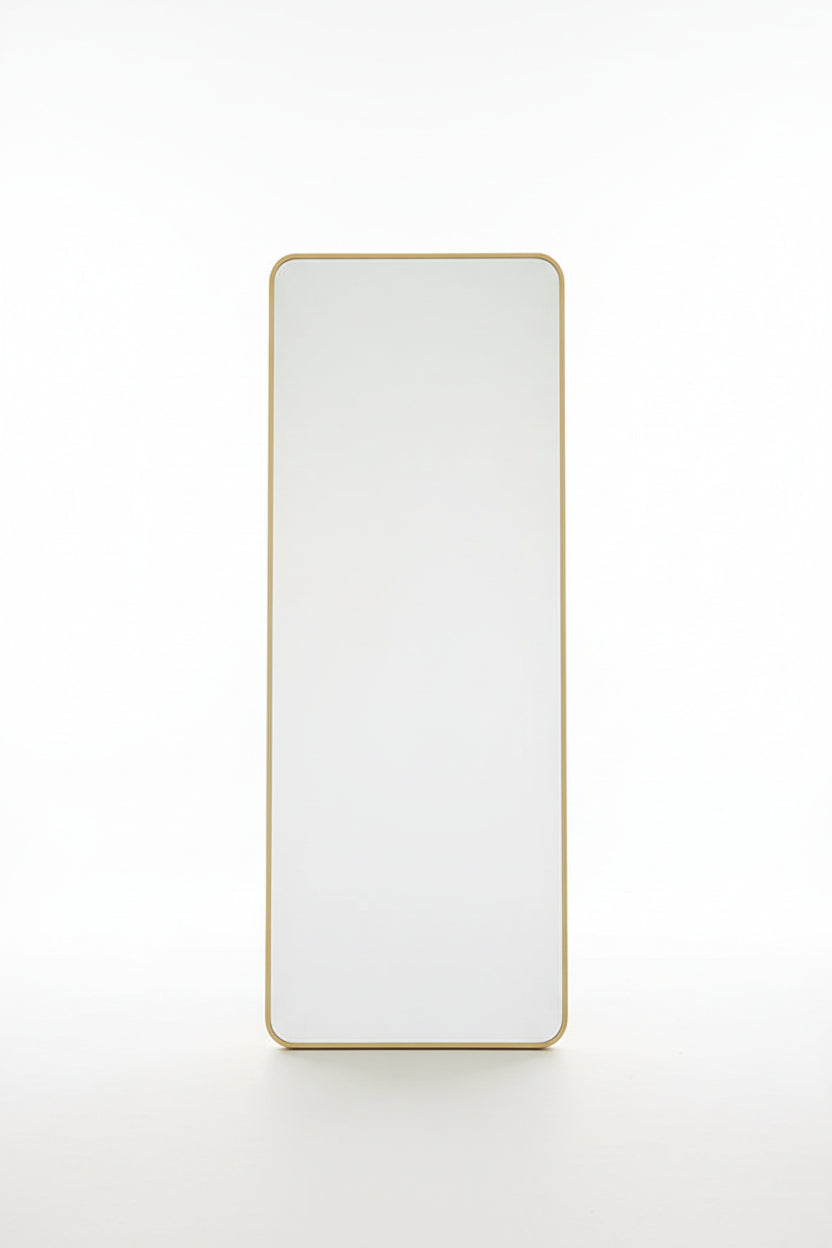 Custom Floor Standing Mirror Miroir Decoration Glam Portable Dance Ayna Floor Mirror Gold