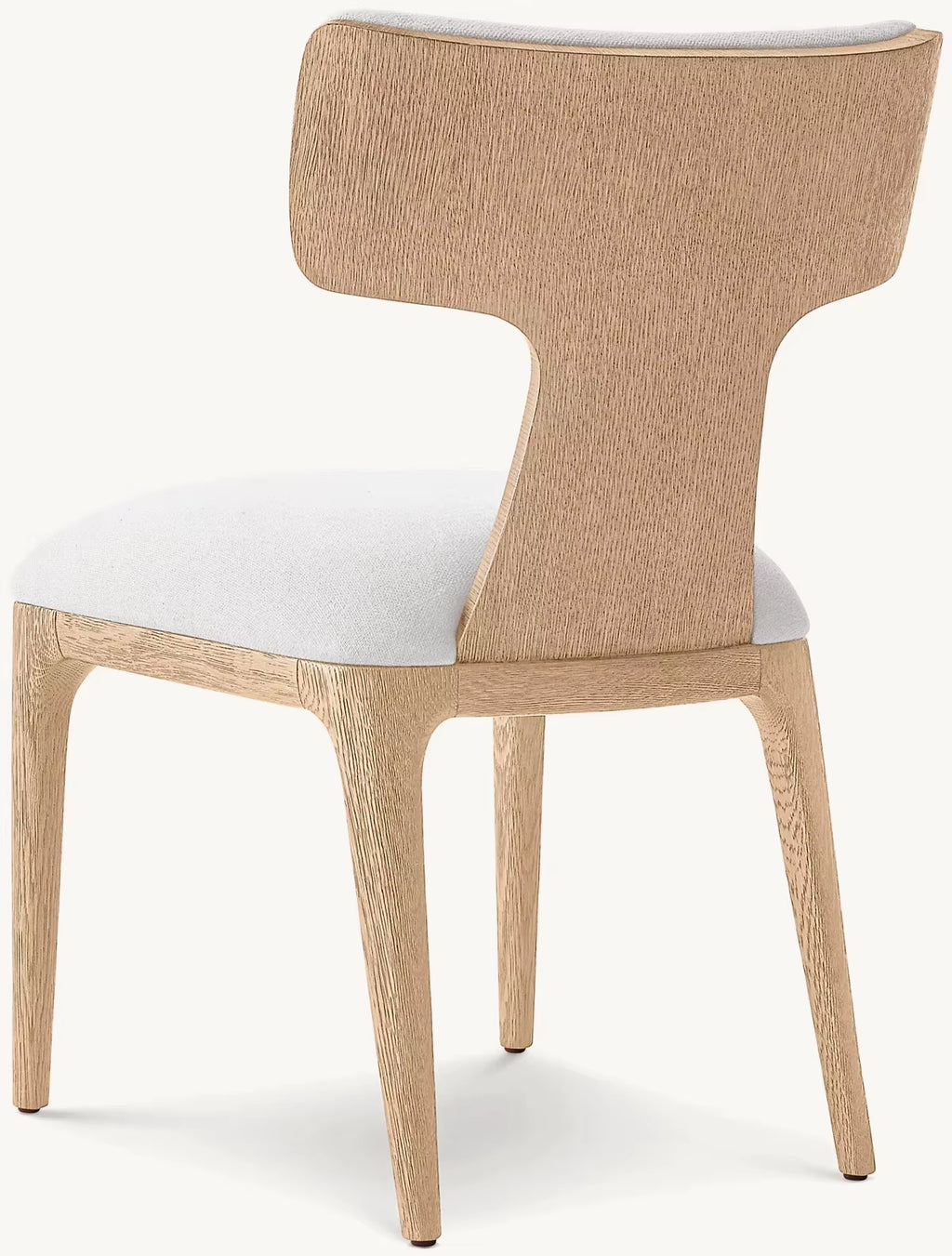 New Style Indoor Furniture Solid Wood Frame Fabric Seat Surface Dining Side Chair