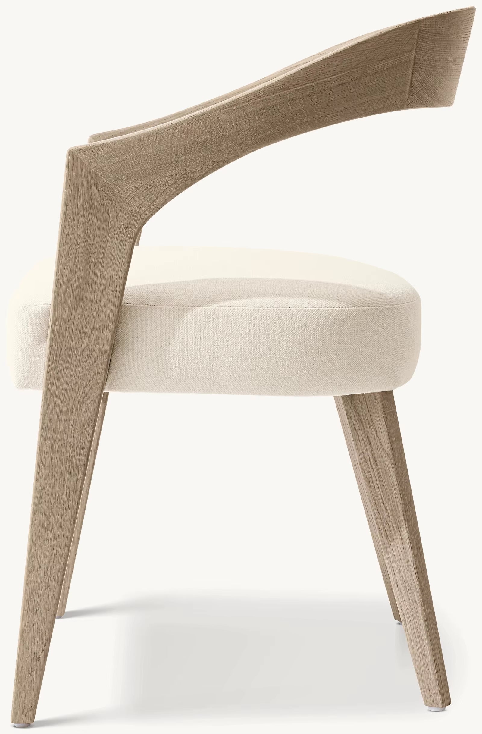 Wbert Cream Nordic Modern Living Room White Back Negotiation Chair Light Luxury Lounge Dining Chair