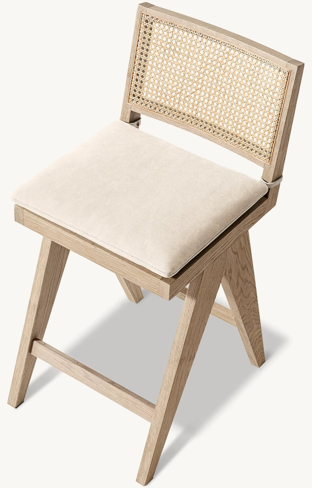 Luxury Indoor Furniture Kitchen Wooden Bar Stool Modern Rattan Chair High Chair Stool