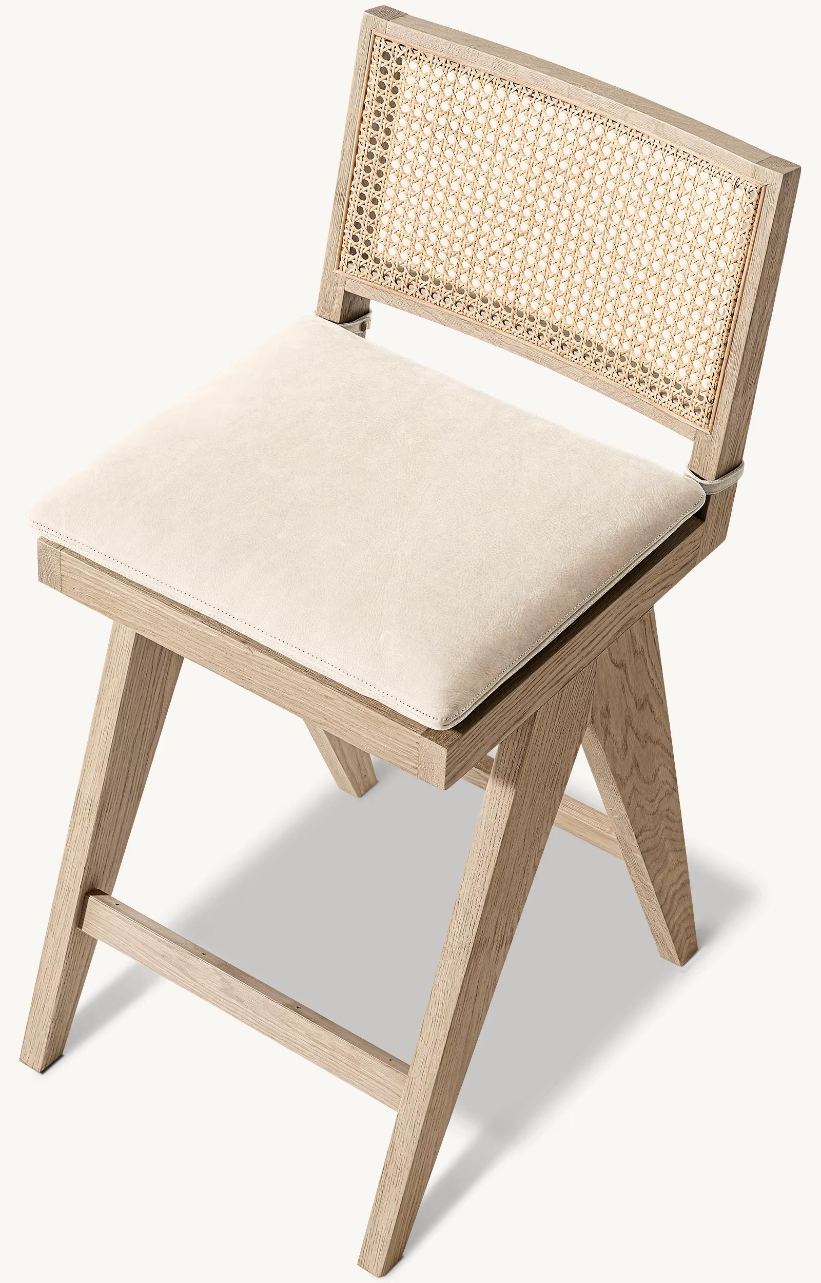 Luxury Indoor Furniture Kitchen Wooden Bar Stool Modern Rattan Chair High Chair Stool