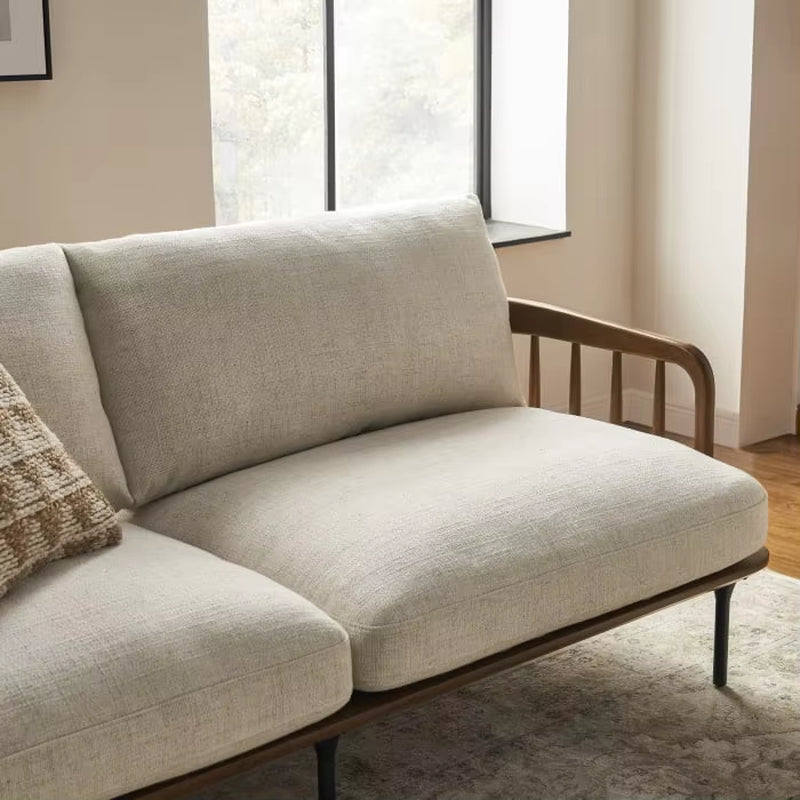 Modern Fabric Velvet Chair Living Room Furniture Arm Leisure Lounge Armchair Wood Frame Chairs