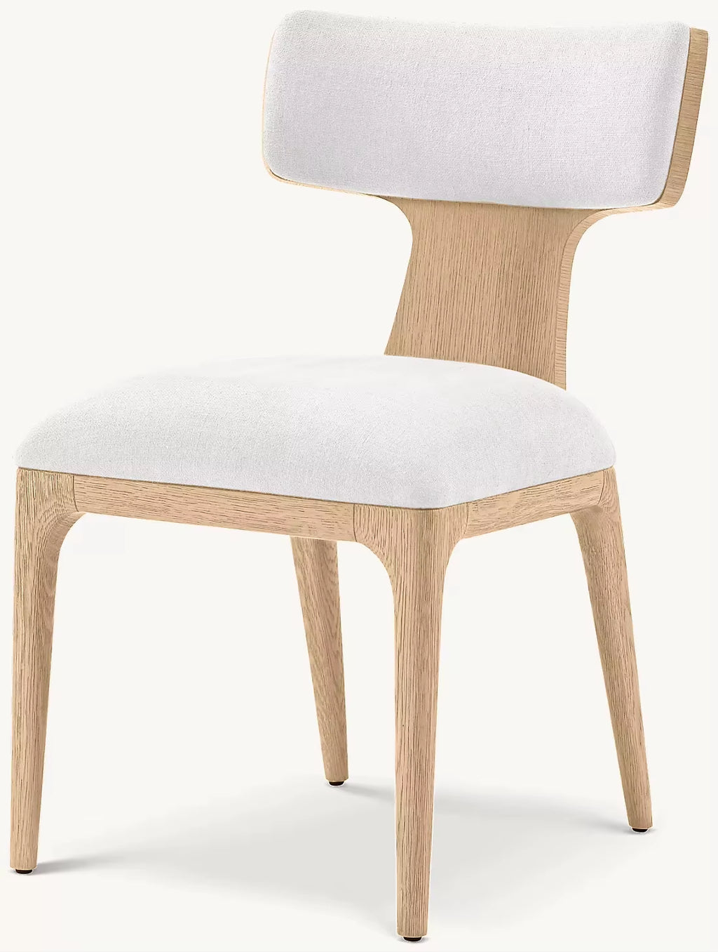 New Style Indoor Furniture Solid Wood Frame Fabric Seat Surface Dining Side Chair