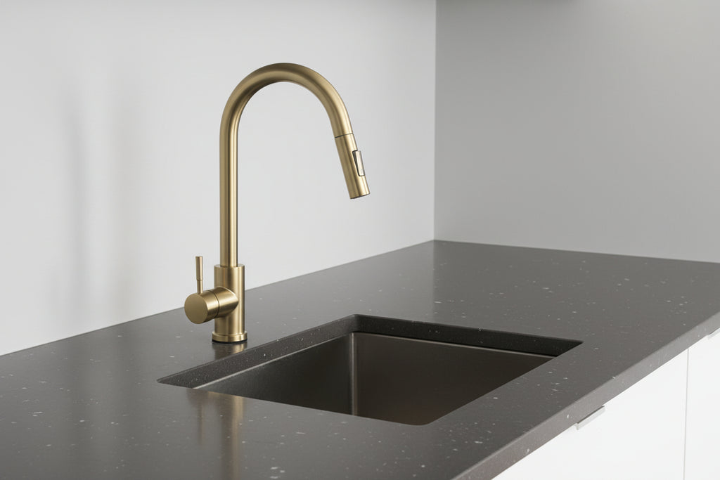 Nickle Gold Kitchen Faucets Stainless Steel Pull down Stream Sprayer Deck Mount Water Sink Taps Black Brushed