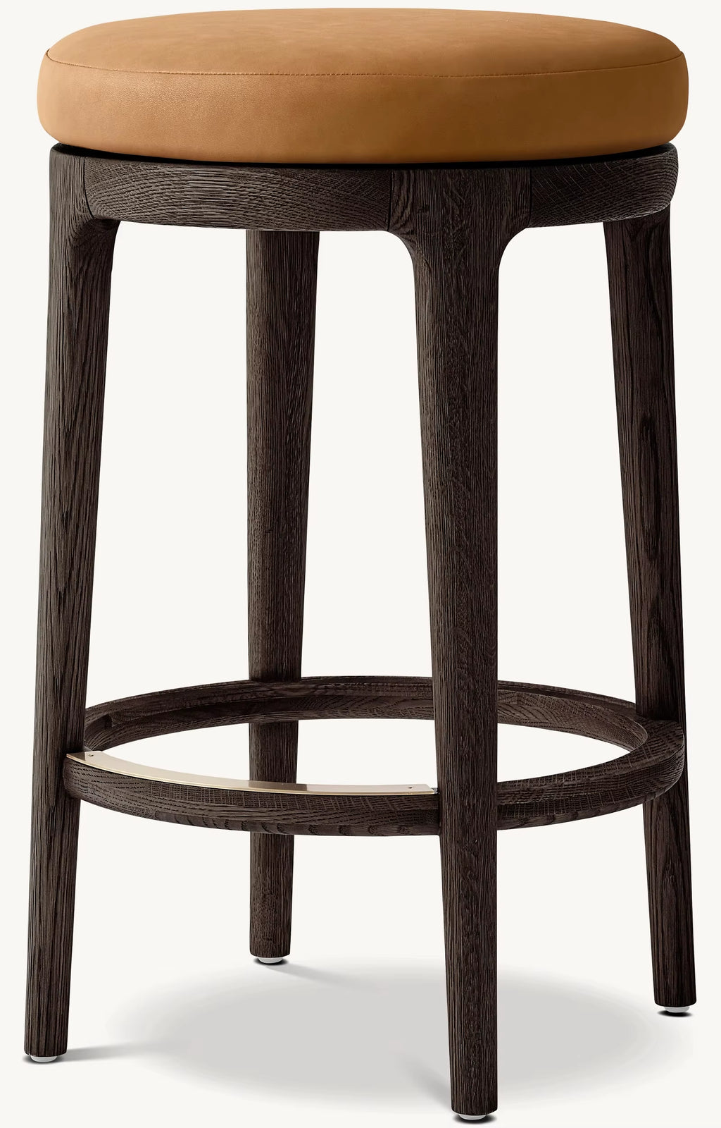 Simple Design Kitchen Furniture Rotating Bar Stool Dining Room Backless Swivel Leather Bar & Counter Stool