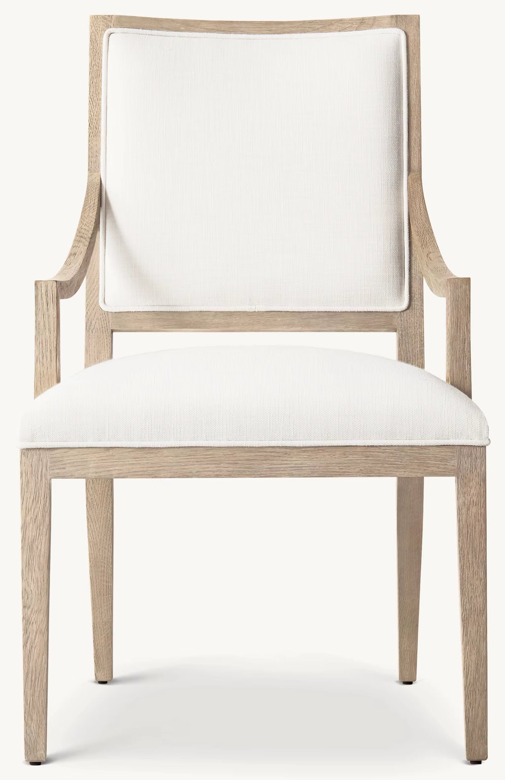 American Style Dining Room Furniture Sofa French Contemporary Square Oak Wood Slope Fabric Dining Armchair