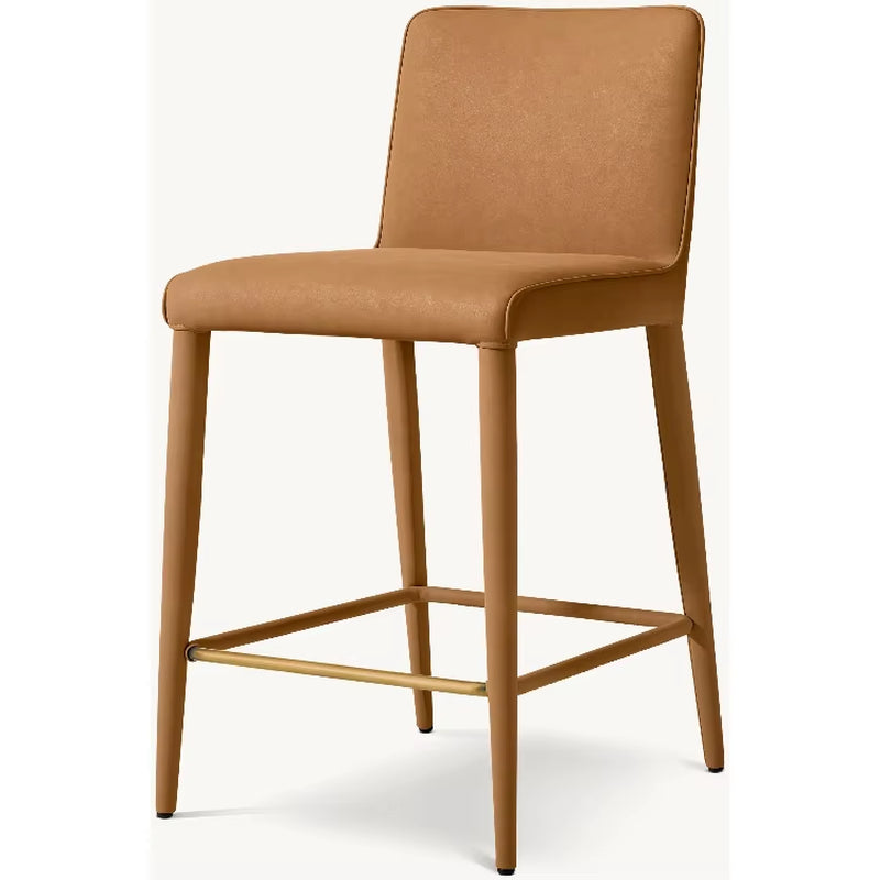 Indoor Dining Room Furniture Track Armless Leather Bar Chair & Counter Stool Living Room Chair Modern Leisure