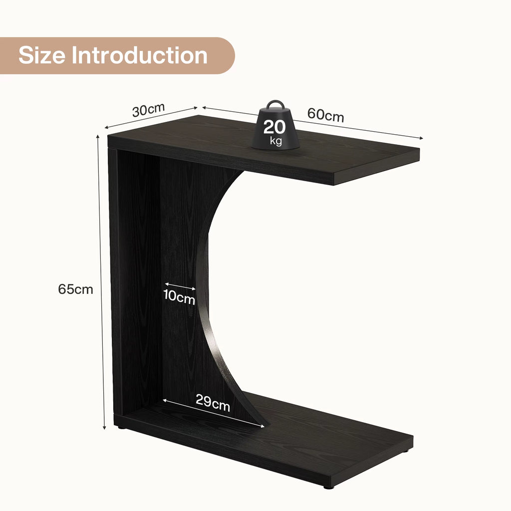 Modern Design Teak Modular C Table Durable Outdoor Side Furniture for Garden or Hotel Living Room Wood Furniture