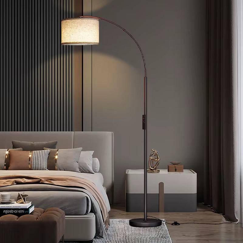 LED Luxury Lamp for Bedroom & Living Room Instagram Style Creative Simplicity Floor Lamp with Bedside Fishing Table Feature