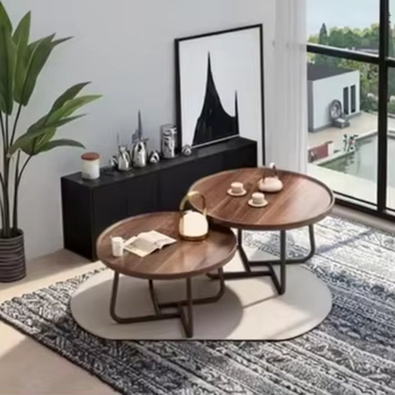Modern Office Style Coffee Table Handmade Wooden Design for Small Space Apartments Living Rooms for Home Internet