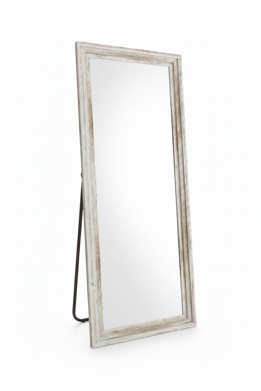 Customized Wholesale Full Length Carved Grand Wooden Movable Frame Wood Mirror