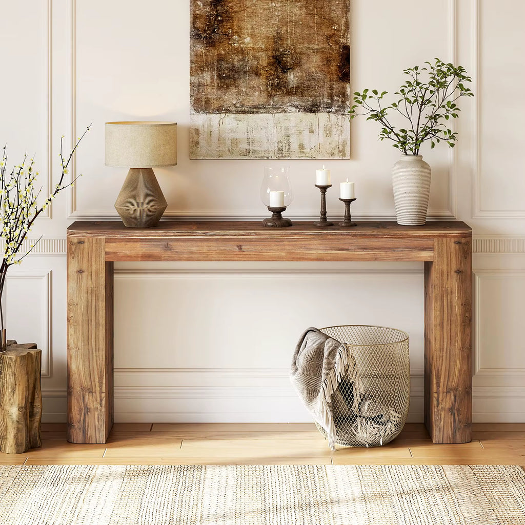 High Quality Console Table Living Room Modern Style Furniture Solid Wood Wooden Console Tables