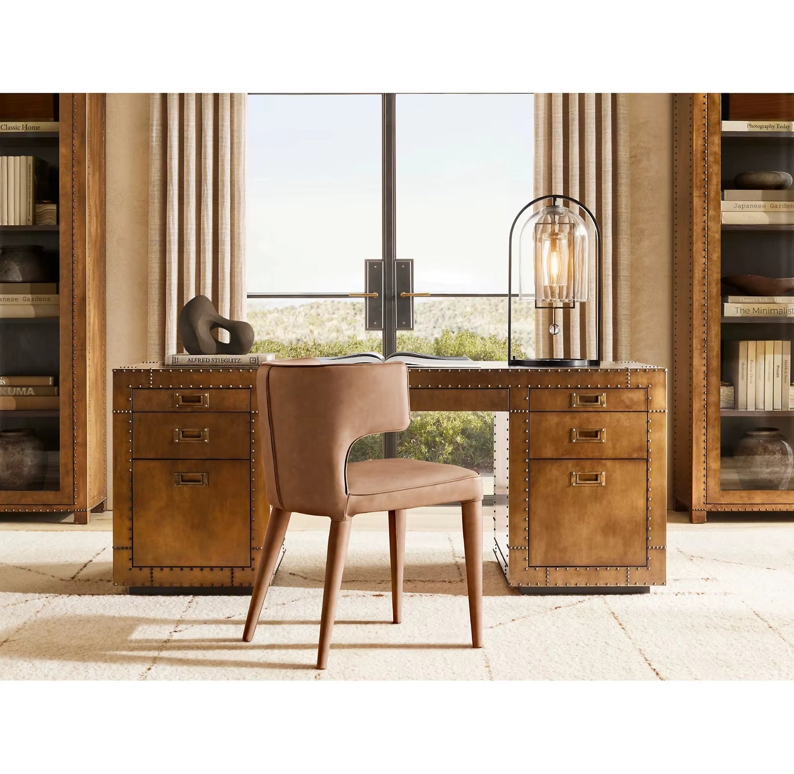 American Retro Kitchen Restaurant Furniture Dining Armchair Villa Customizable Furniture Factory Direct Sales